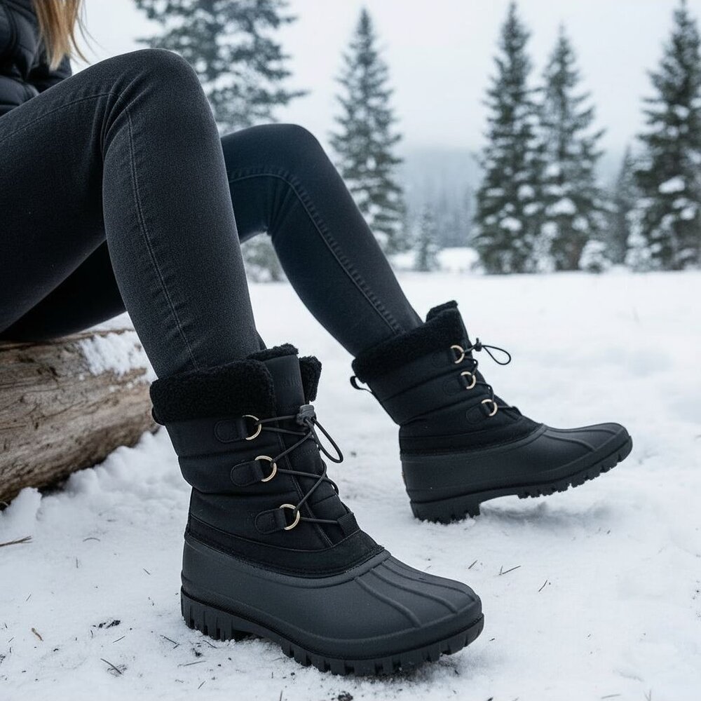 Chooka 9 Boots Duck Waterproof Cold Weather Snow Rain Shoes Outdoor Shearling